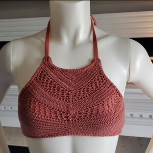 Crochet Halter Bikini Set
